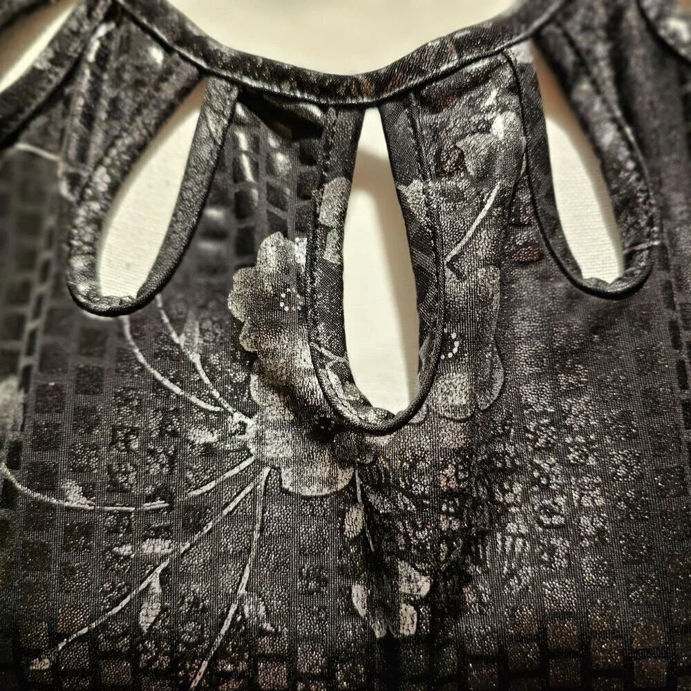 Vintage Artex Fashions Y2K  2 pc S Animal Print Long Sleeve W Cutout Neckline - Picture 12 of 14